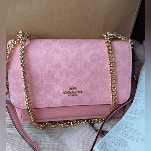Coach Klare crossbody Bag in signature Powder Pink - Picture 1 of 2